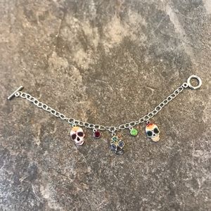 Bundle 3/$15 or 1/$10 charm bracelets Dia De Los muertos bracelet